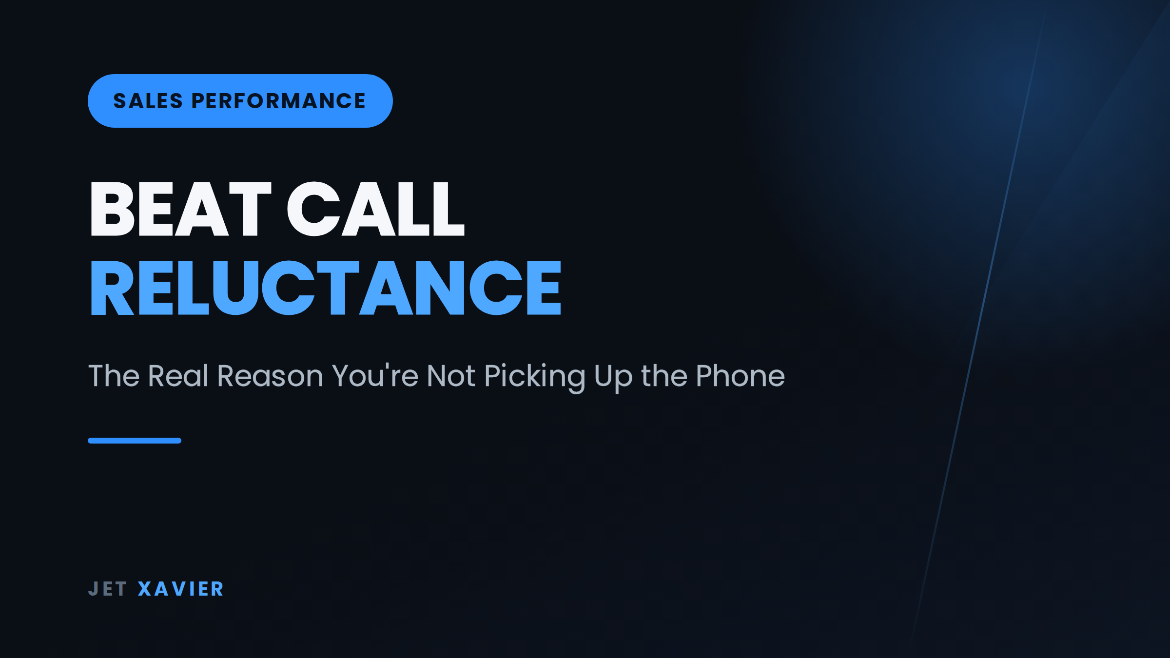 The Real Reason You're Not Picking Up the Phone - Jet Xavier blog tile