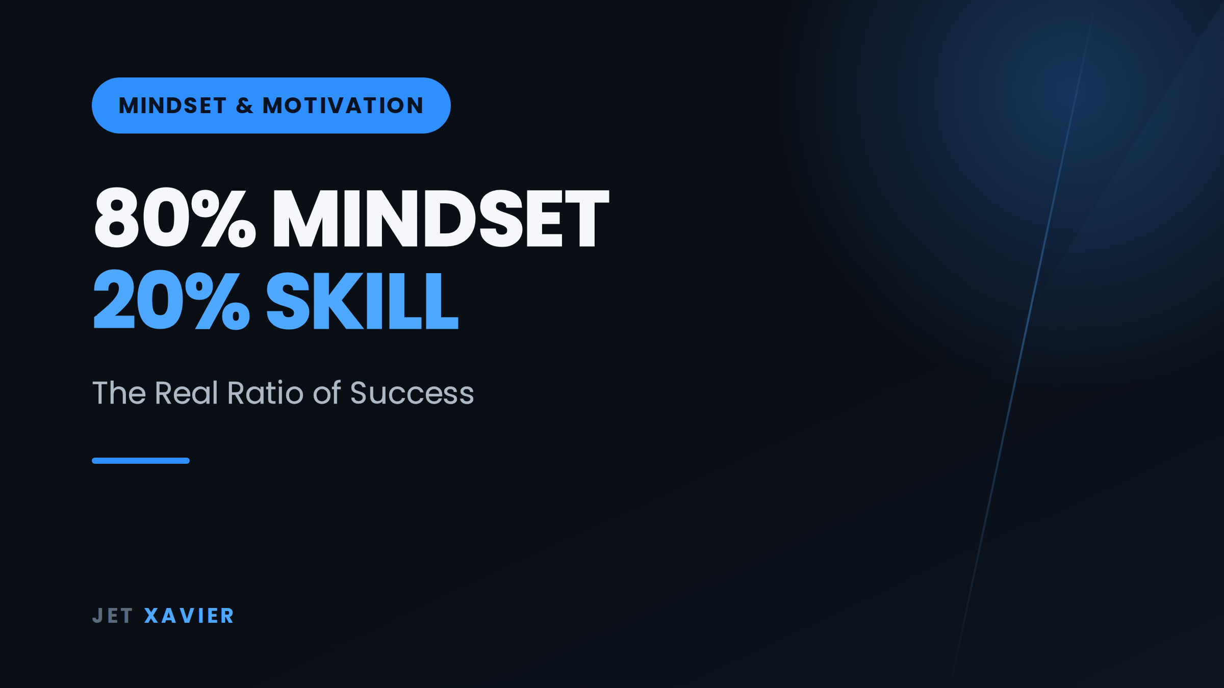 80% Mindset, 20% Skill: The Real Ratio of Success